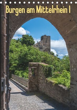 Burgen am Mittelrhein I (Tischkalender 2019 DIN A5 hoch) von Hess,  Erhard