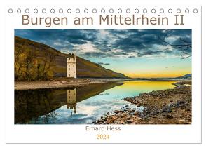 Burgen am Mittelrhein II (Tischkalender 2024 DIN A5 quer), CALVENDO Monatskalender von Hess,  www.ehess.de,  Erhard