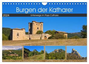 Burgen der Katharer – Unterwegs im Pays Cathare (Wandkalender 2024 DIN A4 quer), CALVENDO Monatskalender von LianeM,  LianeM