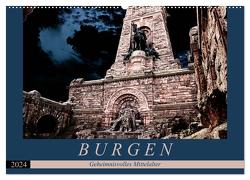 Burgen – Geheimnisvolles Mittelalter (Wandkalender 2024 DIN A2 quer), CALVENDO Monatskalender von Flori0,  Flori0