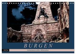 Burgen – Geheimnisvolles Mittelalter (Wandkalender 2024 DIN A4 quer), CALVENDO Monatskalender von Flori0,  Flori0