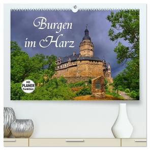 Burgen im Harz (hochwertiger Premium Wandkalender 2024 DIN A2 quer), Kunstdruck in Hochglanz von LianeM,  LianeM