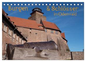 Burgen & Schlösser im Odenwald (Tischkalender 2024 DIN A5 quer), CALVENDO Monatskalender von Kropp,  Gert