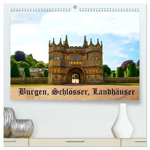 Burgen, Schlösser, Landhäuser (hochwertiger Premium Wandkalender 2024 DIN A2 quer), Kunstdruck in Hochglanz von Wernicke-Marfo,  Gabriela
