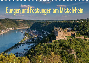 Burgen und Festungen am Mittelrhein (Wandkalender 2023 DIN A2 quer) von Hess,  Erhard, www.ehess.de