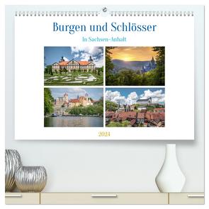 Burgen und Schlösser (hochwertiger Premium Wandkalender 2024 DIN A2 quer), Kunstdruck in Hochglanz von Gierok-Latniak,  Steffen