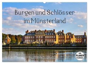 Burgen und Schlösser im Münsterland (Wandkalender 2024 DIN A2 quer), CALVENDO Monatskalender von Michalzik,  Paul