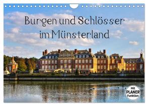 Burgen und Schlösser im Münsterland (Wandkalender 2024 DIN A4 quer), CALVENDO Monatskalender von Michalzik,  Paul