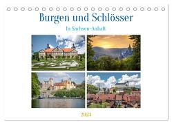 Burgen und Schlösser (Tischkalender 2024 DIN A5 quer), CALVENDO Monatskalender von Gierok-Latniak,  Steffen