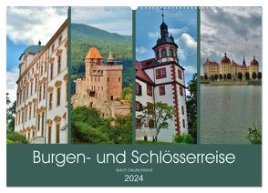 Burgen- und Schlösserreise durch Deutschland (Wandkalender 2024 DIN A2 quer), CALVENDO Monatskalender von Janke,  Andrea