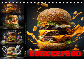 Burgerfood (Tischkalender 2024 DIN A5 quer) von Meutzner,  Dirk