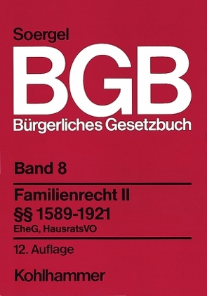 Bürgerliches Gesetzbuch mit Einführungsgesetz und Nebengesetzen (BGB) von Damrau,  Jürgen, Gaul,  Hans Friedhelm, Häberle,  Otmar, Heintzmann,  Walther, Lange,  Hermann, Soergel,  Hans-Theodor, Strätz,  Hans-W.