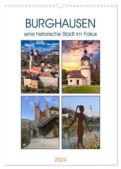 Burghausen, eine historische Stadt im Fokus (Wandkalender 2024 DIN A3 hoch), CALVENDO Monatskalender von Huschka,  Klaus-Peter