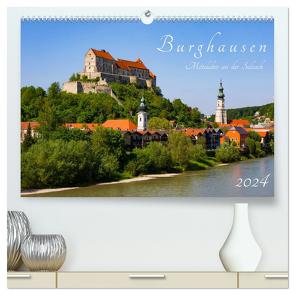 Burghausen – Mittelalter an der Salzach (hochwertiger Premium Wandkalender 2024 DIN A2 quer), Kunstdruck in Hochglanz von Selection,  Prime