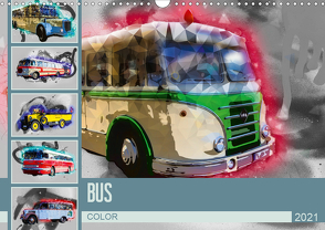 Bus Color (Wandkalender 2021 DIN A3 quer) von Meutzner,  Dirk