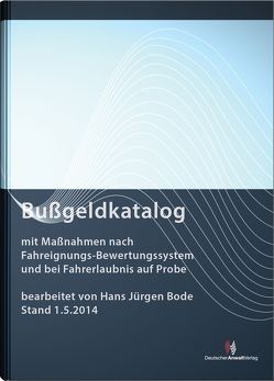 Bußgeldkatalog von Bode,  Hans Jürgen