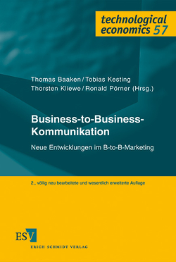Business-to-Business-Kommunikation von Baaken,  Thomas, Kesting,  Tobias, Kliewe,  Thorsten, Pörner,  Ronald