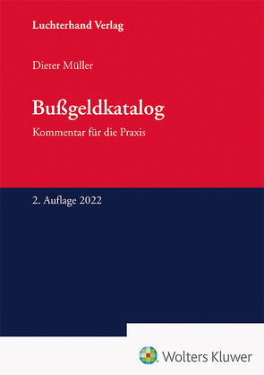 Bußgeldkatalog von Müller,  Dieter
