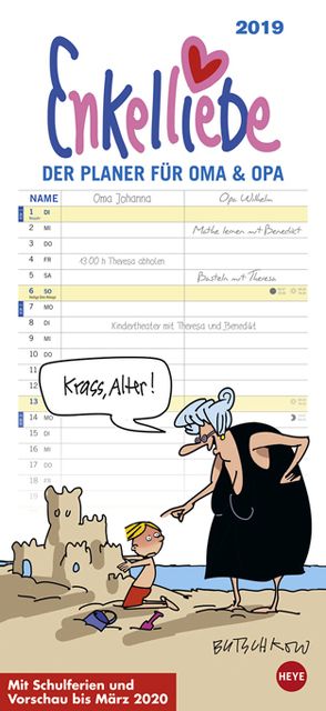 Butschkow Enkelliebe Planer für zwei – Kalender 2019 von Butschkow,  Peter, Heye