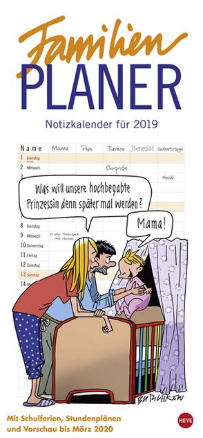 Butschkow Familienplaner – Kalender 2019 von Butschkow,  Peter, Heye