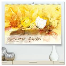 BUTTERFLY – flying high, Schmetterlinge (hochwertiger Premium Wandkalender 2024 DIN A2 quer), Kunstdruck in Hochglanz von Floner,  Sabine