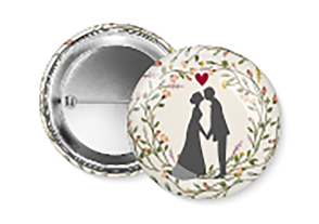 Button Hochzeit – 6er-Set von Engeln,  Reinhard