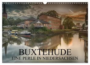 Buxtehude – Eine Perle in Niedersachsen (Wandkalender 2024 DIN A3 quer), CALVENDO Monatskalender von Schwarz,  Wolfgang