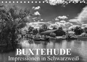 Buxtehude Impressionen in Schwarzweiß (Tischkalender 2018 DIN A5 quer) von Schwarz,  Wolfgang