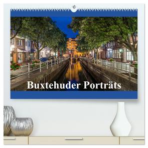 Buxtehuder Porträts (hochwertiger Premium Wandkalender 2024 DIN A2 quer), Kunstdruck in Hochglanz von Schwarz,  Wolfgang