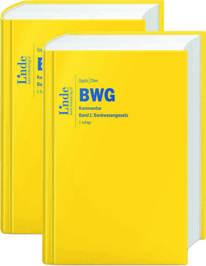 BWG | Bankwesengesetz – Paket Bd. 1+2 von Chini,  Leo, Oppitz,  Martin