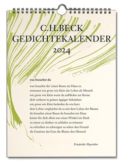 C.H. Beck Gedichtekalender von Campe,  Chris, Petersdorff,  Dirk von