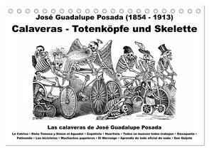 Calaveras – Totenköpfe und Skelette (Tischkalender 2024 DIN A5 quer), CALVENDO Monatskalender von Liepke,  Claus