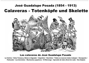 Calaveras – Totenköpfe und Skelette (Wandkalender 2022 DIN A2 quer) von Liepke,  Claus
