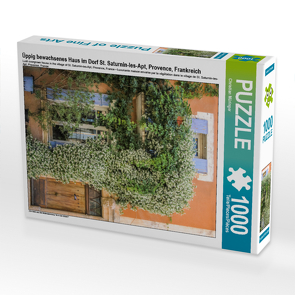CALVENDO Puzzle Üppig bewachsenes Haus im Dorf St. Saturnin-les-Apt, Provence, Frankreich 1000 Teile Lege-Größe 48 x 64 cm Foto-Puzzle Bild von Christian Müringer