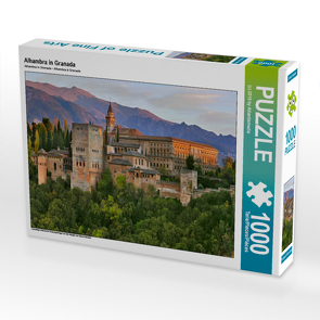 CALVENDO Puzzle Alhambra in Granada 1000 Teile Lege-Größe 64 x 48 cm Foto-Puzzle Bild von (c) 2019 by Atlantismedia