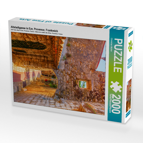 CALVENDO Puzzle Altstadtgasse in Eze, Provence, Frankreich 2000 Teile Lege-Größe 67 x 90 cm Foto-Puzzle Bild von Christian Müller