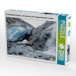 CALVENDO Puzzle Am Worthington-Gletscher – ein Gletscher in den Chugach Mountains in Alaska. 2000 Teile Lege-Größe 90 x 67 cm Foto-Puzzle Bild von Flori0