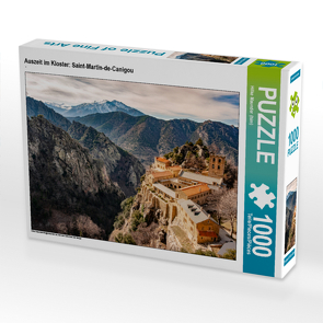 CALVENDO Puzzle Auszeit im Kloster: Saint-Martin-de-Canigou 1000 Teile Lege-Größe 64 x 48 cm Foto-Puzzle Bild von Hilke Maunder (him)