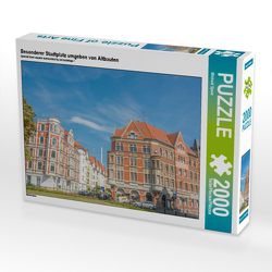 CALVENDO Puzzle Besonderer Stadtplatz umgeben von Altbauten 2000 Teile Lege-Größe 90 x 67 cm Foto-Puzzle Bild von Michael Speer