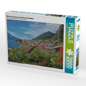 CALVENDO Puzzle Blick auf Limone sul Garda am Gardasee 2000 Teile Lege-Größe 90 x 67 cm Foto-Puzzle Bild von SusaZoom