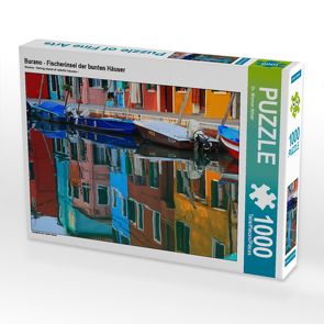 CALVENDO Puzzle Burano – Fischerinsel der bunten Häuser 1000 Teile Lege-Größe 64 x 48 cm Foto-Puzzle Bild von Dr. Werner Altner