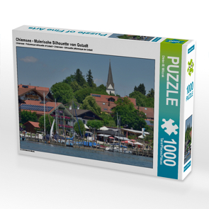 CALVENDO Puzzle Chiemsee – Malerische Silhouette von Gstadt 1000 Teile Lege-Größe 64 x 48 cm Foto-Puzzle Bild von Dieter-M. Wilczek