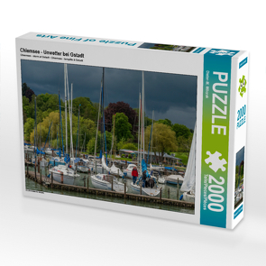 CALVENDO Puzzle Chiemsee – Unwetter bei Gstadt 2000 Teile Lege-Größe 90 x 67 cm Foto-Puzzle Bild von Dieter-M. Wilczek