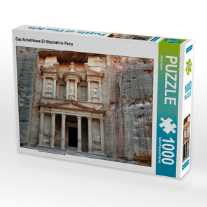 CALVENDO Puzzle Das Schatzhaus El Khazneh in Petra 1000 Teile Lege-Größe 64 x 48 cm Foto-Puzzle Bild von Ulrich Senff