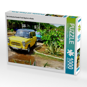 CALVENDO Puzzle Der britische Kombi Ford Squire in Kuba 1000 Teile Lege-Größe 64 x 48 cm Foto-Puzzle Bild von Henning von Löwis of Menar