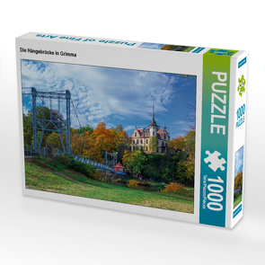 CALVENDO Puzzle Die Hängebrücke in Grimma 1000 Teile Lege-Größe 64 x 48 cm Foto-Puzzle Bild von N N