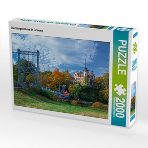 CALVENDO Puzzle Die Hängebrücke in Grimma 2000 Teile Lege-Größe 90 x 67 cm Foto-Puzzle Bild von N N