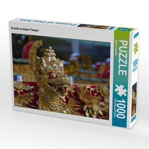 CALVENDO Puzzle Drache in einem Tempel 1000 Teile Lege-Größe 64 x 48 cm Foto-Puzzle Bild von Mathias Calabotta