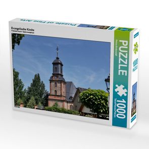 CALVENDO Puzzle Evangelische Kirche 1000 Teile Lege-Größe 64 x 48 cm Foto-Puzzle Bild von Petrus Bodenstaff