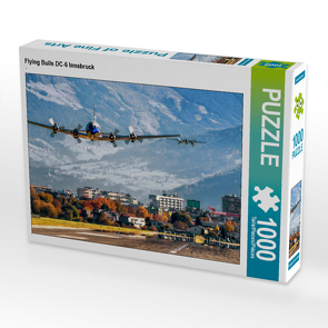 CALVENDO Puzzle Flying Bulls DC-6 Innsbruck 1000 Teile Lege-Größe 64 x 48 cm Foto-Puzzle Bild von N N